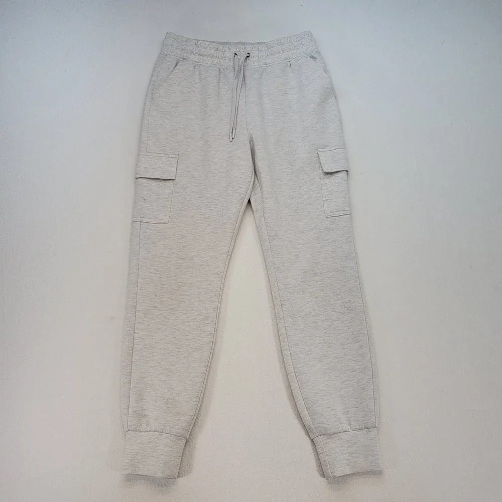 Yogalicious‎ Scuba Cascade Jogger Womens S Gray Athletic Cargo Sweatpants